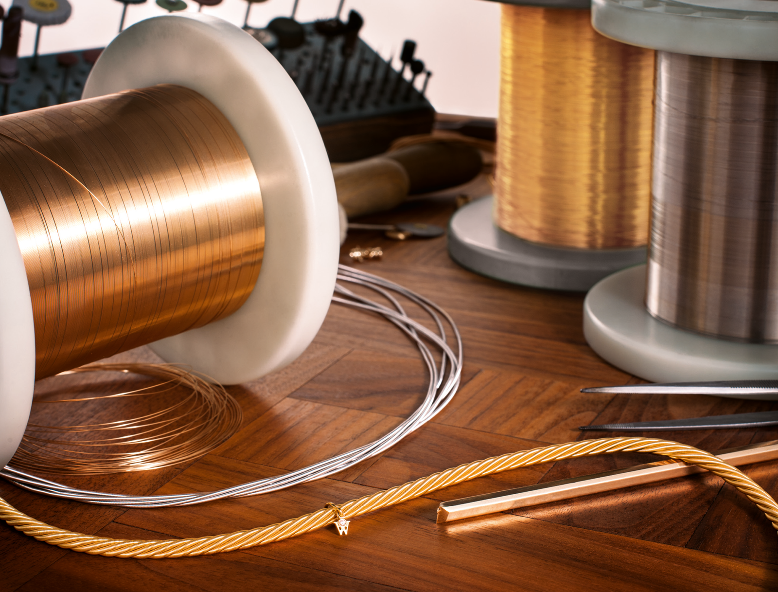 Wellendorff spule in der Manufaktur