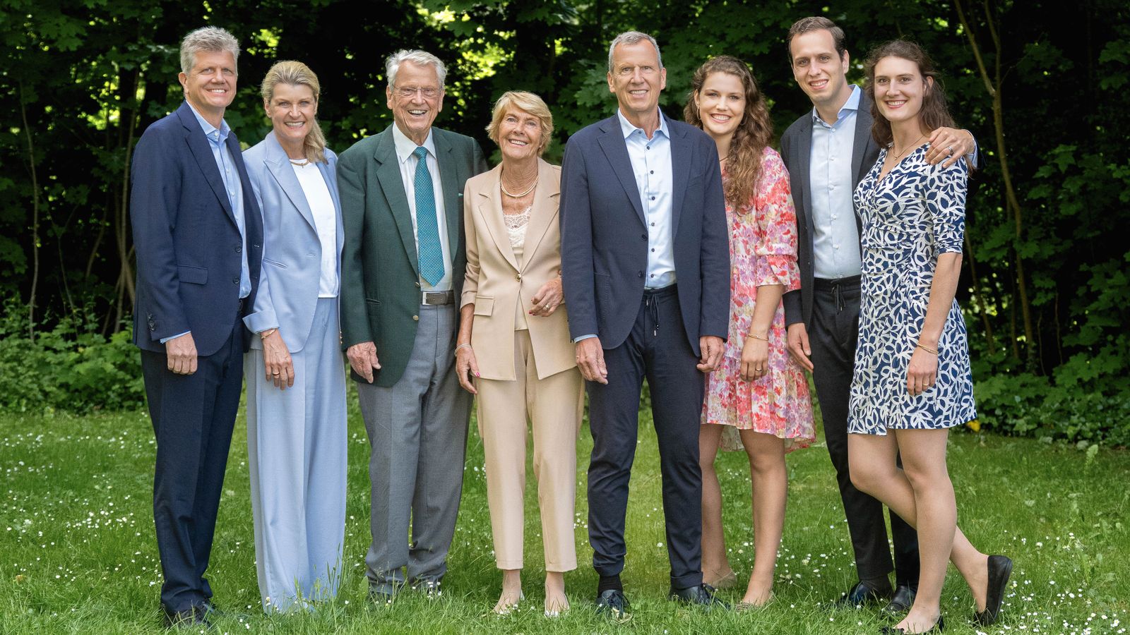 Drei von fünf Generationen des Wellendorff Familienunternehmens.