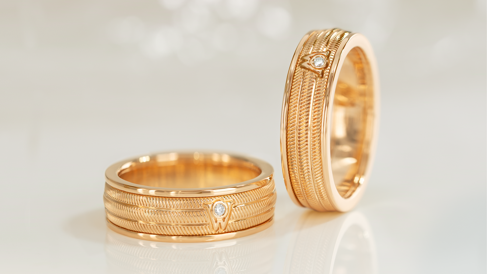 Der Wellendorff Trauring Brillant Adam in Gelbgold