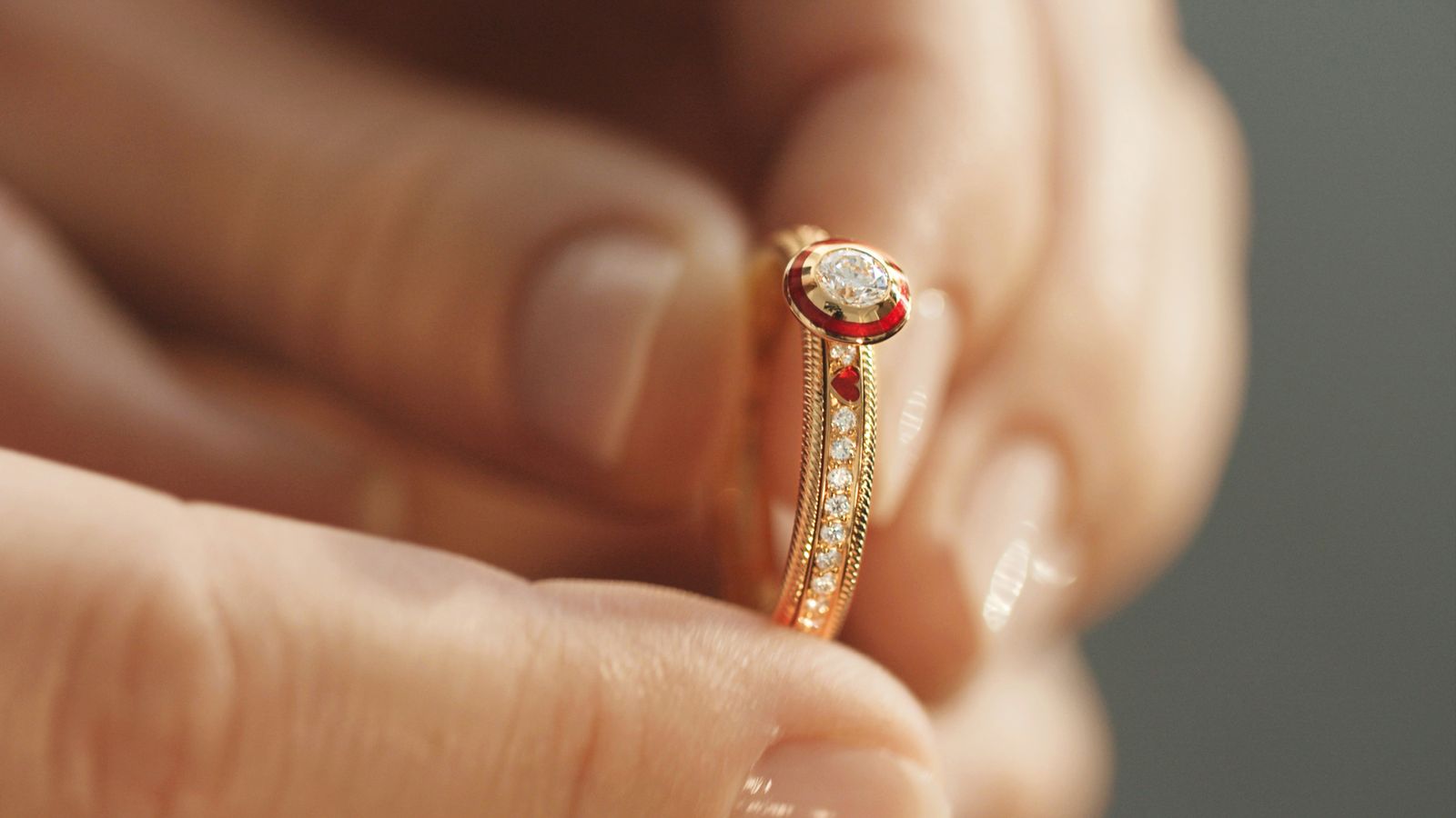 Rose Gold Wedding Rings With Diamonds. Wedding Rings Set Made of Solid 14k  Gold. Couple Wedding Bands - Etsy Israel