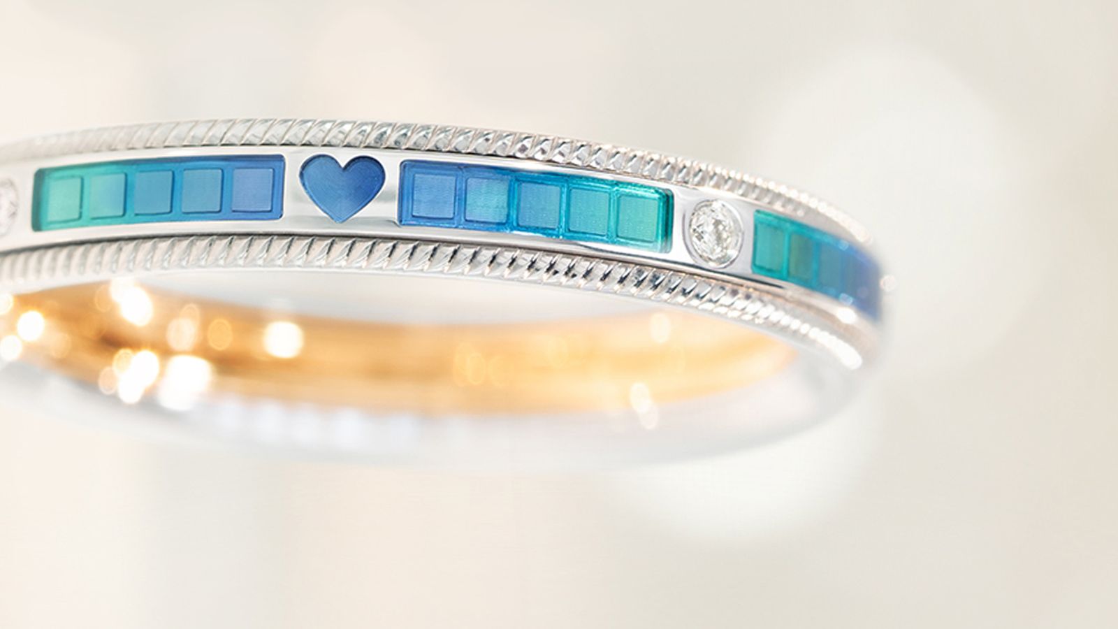 Ring Unsere Zeit Weissgold Mood Herz