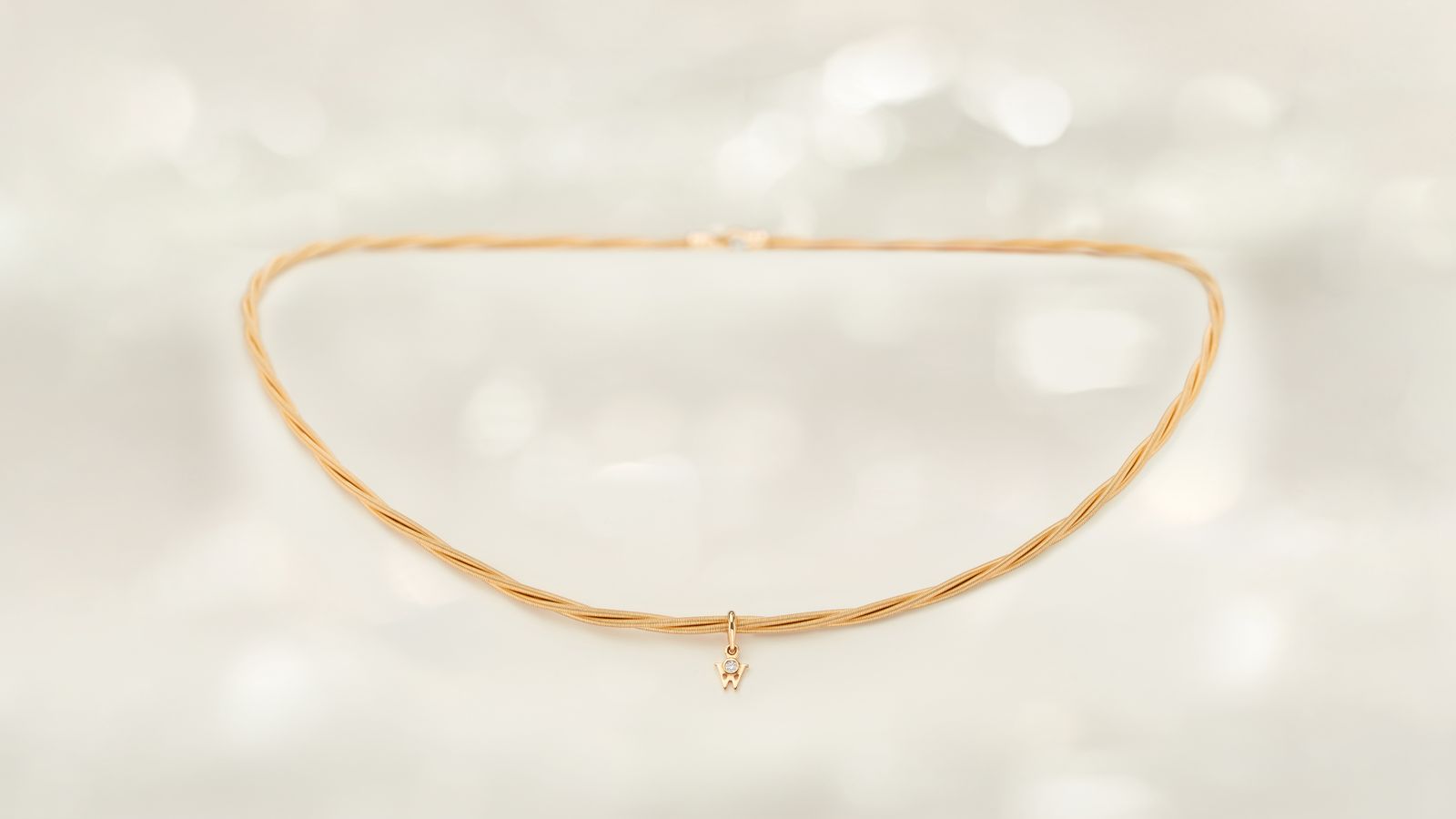 Collier Zarte Silky Gelbgold Mood